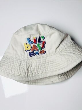 Bass Pro Shops Toddler Bucket Hat Beige Khaki Outdoor Sun Cap Retro Style